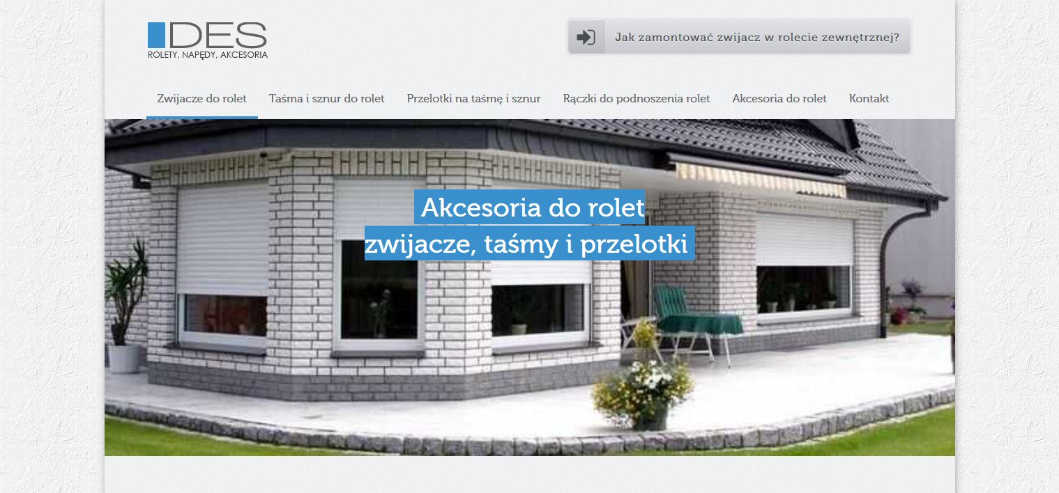 DES – Akcesoria do rolet