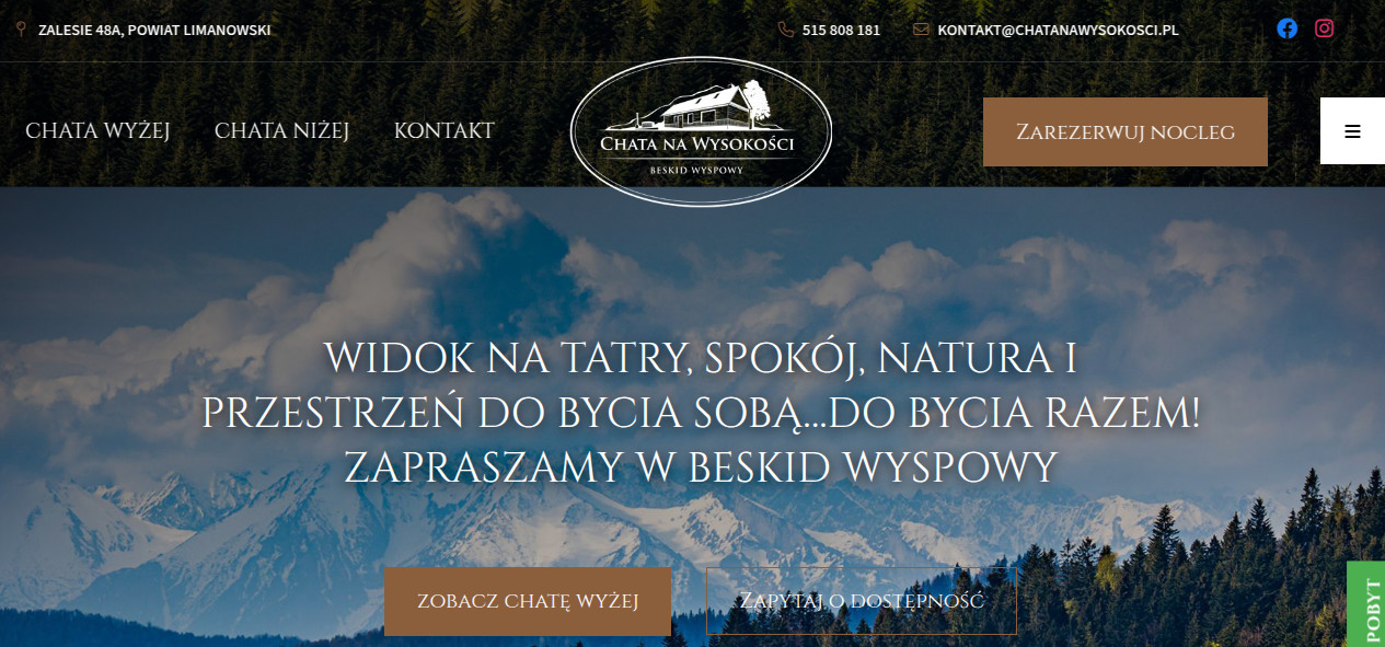 Chata na wysokości