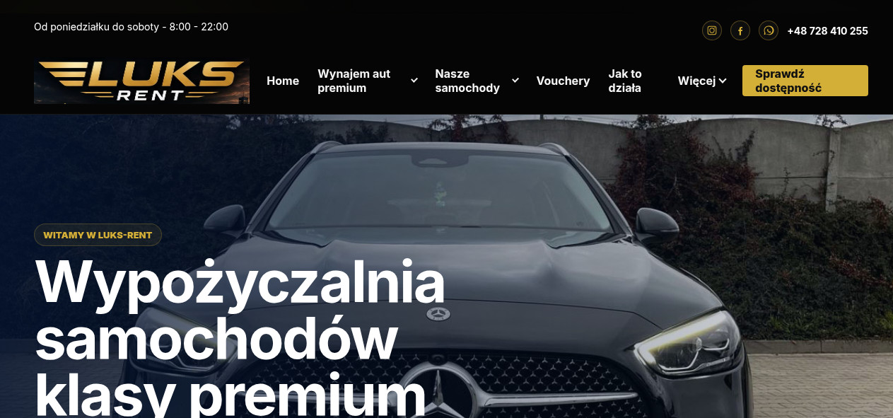 Luks-Rent – wypożyczalnia aut premium