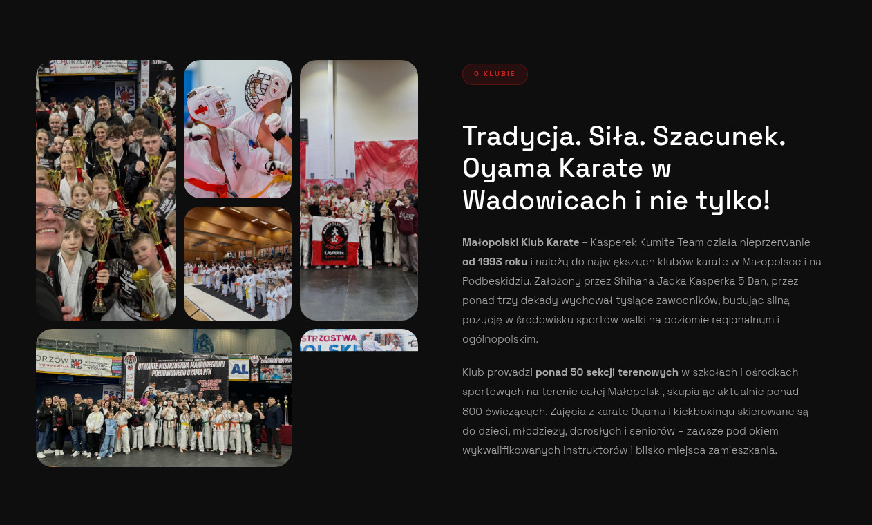 Małopolski Klub Karate Oyama – Kasperek Team