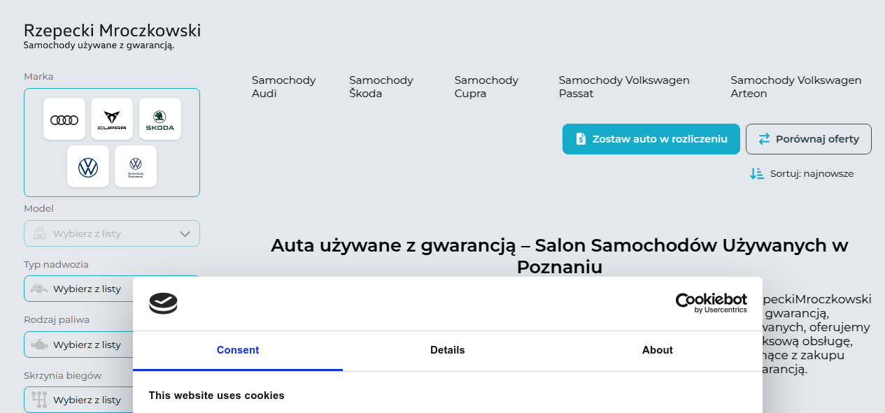 Rzepecki Mroczkowski Samochody Używane z Gwarancją – Sanocka 92