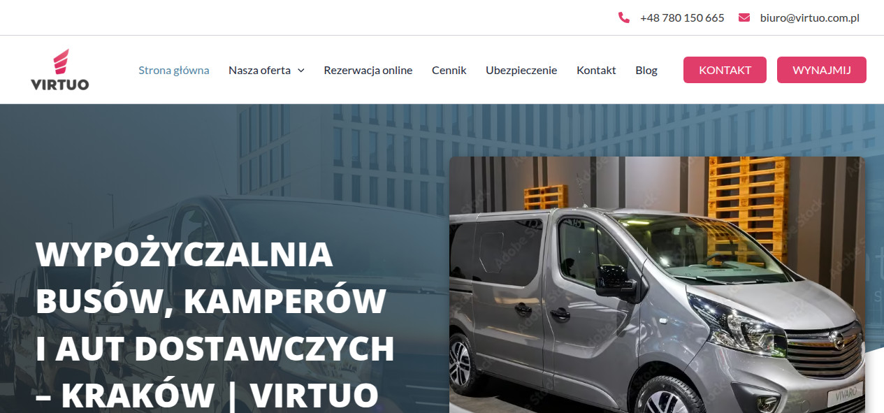 Virtuo – Wypożyczalnia Busów, Samochodów Dostawczych i Kamperów | Kraków